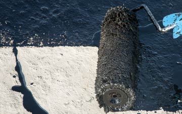 Lower Chute liquid sealant waterproofing